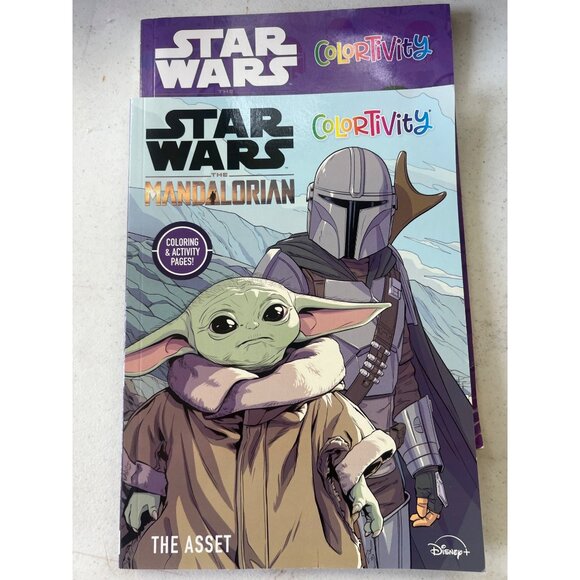 Star Wars Mandalorian Color Activity Book Set (7) Kids Educational Entertaining - Picture 2 of 8